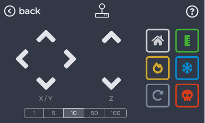 OctoDash Control Screen